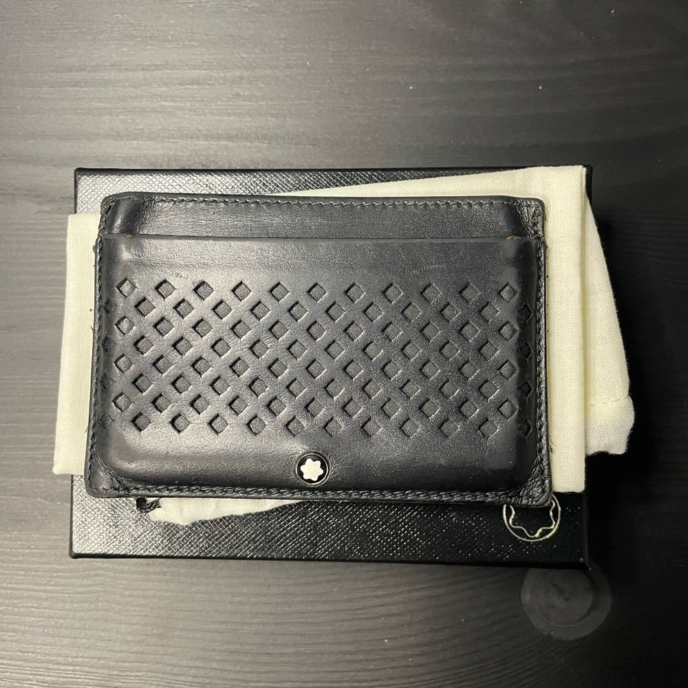 Montblanc Black Leather Card Wallet